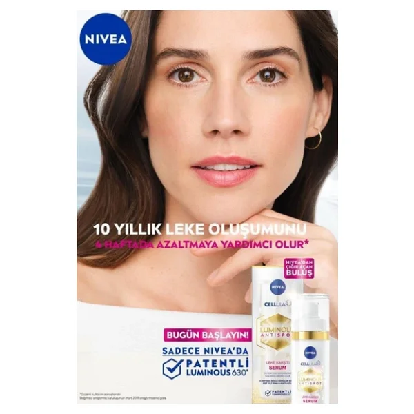 Nıvea Luminous630 Leke Karşıtı Cilt Serumu 30ml, Hyaluronik Asit, E Vitamini, Cilt Tonu Eşitleyici Ve Nıvea Luminous630 Koyu Halka Karşıtı Göz Kremi 15ml - Görsel 4