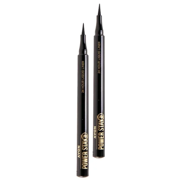 Avon Power Stay Blackest Black 2 Adet Likit Eyeliner - Görsel 5