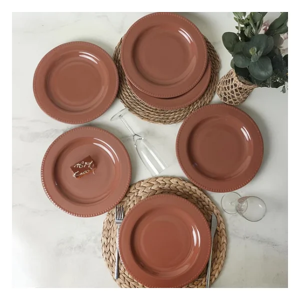 Keramika Bella 605 27 Cm 6'lı Servis Tabağı - Görsel 3