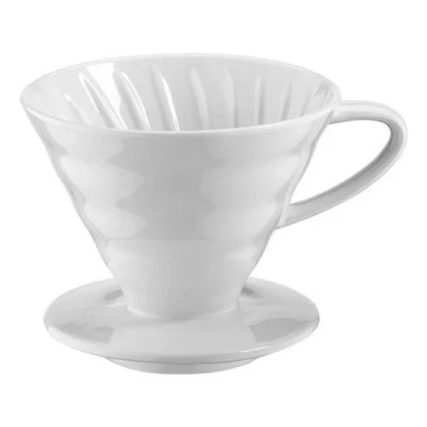 Epinox Seramik Kahve Demleyici Dripper Beyaz - Görsel 4