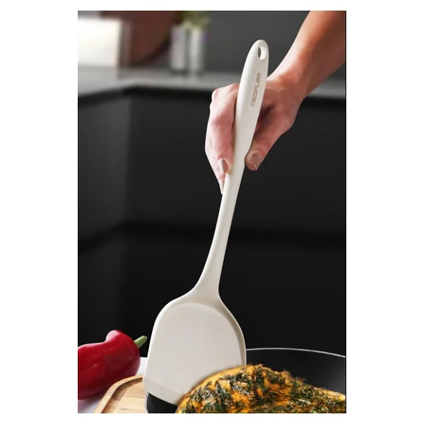 Neoflam Silikon Geniş Spatula Bej - Görsel 4