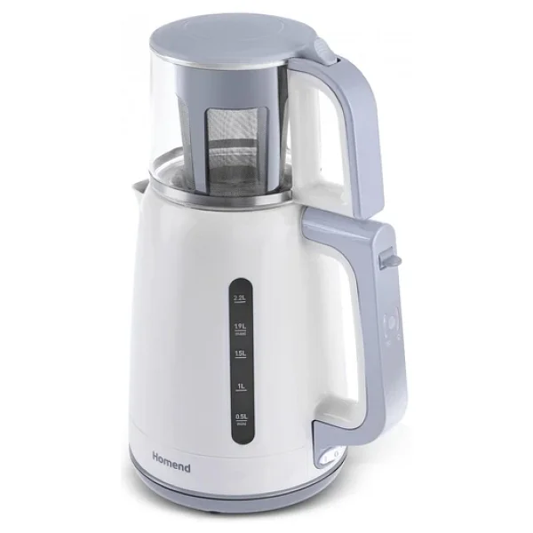 Homend 1756h 1800 W Cam Demlikli Beyaz Çay Makinesi - Görsel 3
