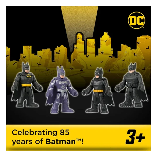 Fisher Price Imaginext Dc Süper Arkadaşlar Batman Oyuncakları 85. Yıl Dönümü Hatıra Seti, 3 Yaş Ve Üzeri Hayranlar İçin Film Tarzlı - Görsel 2