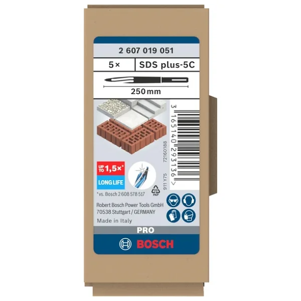 Bosch Pro Keski Long Life Sds-Plus (5 Adet) - Görsel 4