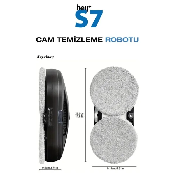 Heyplus S7 Cam Silme Robotu - Görsel 2