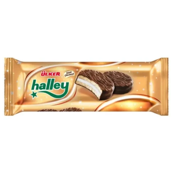 Ülker Halley Çikolata Kaplı Bisküvi 240 Gr - Görsel 8