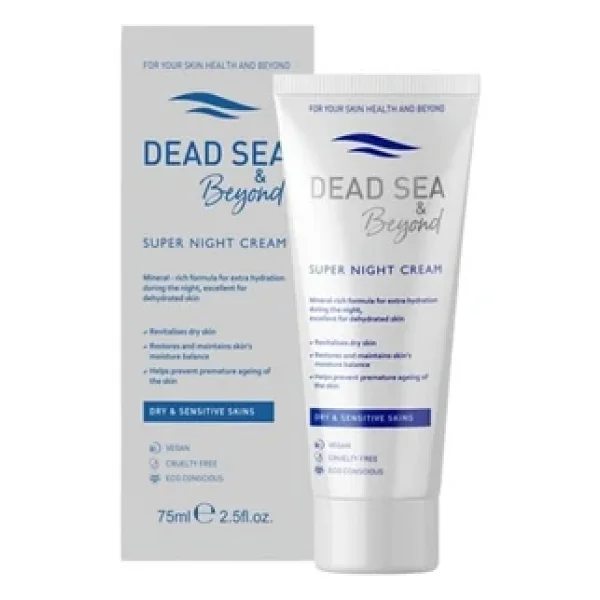 Dead Sea & Beyond Super Night Kuru Ve Hassas Ciltler İçin 75 Ml Gece Kremi - Görsel 4