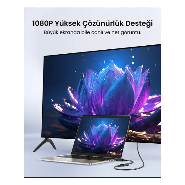 Ugreen 40363 Displayport To Hdmı Dönüştürücü - Görsel 2