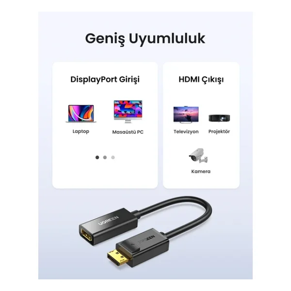 Ugreen 40363 Displayport To Hdmı Dönüştürücü - Görsel 6