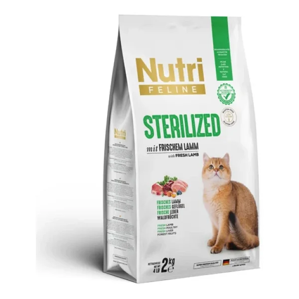 Nutri Feline Sterilised Kuzu Etli 2 Kg Kısırlaştırılmış Yetişkin Kedi Maması - Görsel 3
