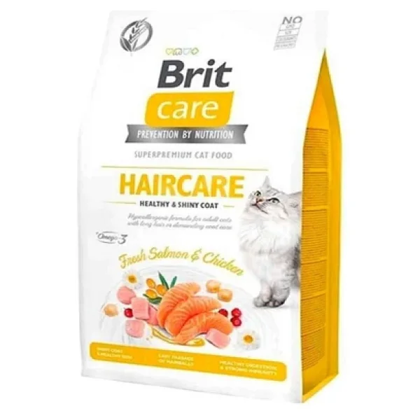 Brit Care Haircare Somonlu Ve Tavuklu 2 Kg Yetişkin Kedi Maması - Görsel 6