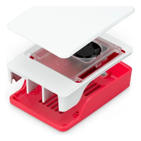 Raspberry Pi 5, Raspberry Pi 5 İçin Resmi Gövde, Kırmızı/Beyaz - Görsel 5