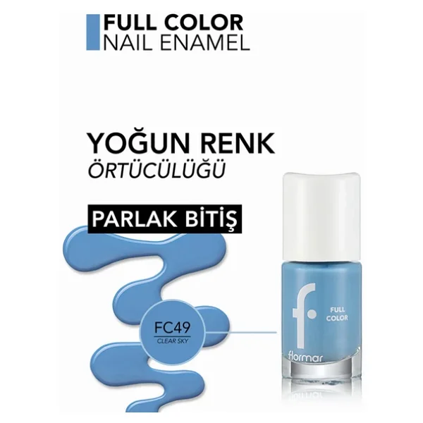 Flormar Full Color Fc49 Clear Sky Oje - Görsel 7