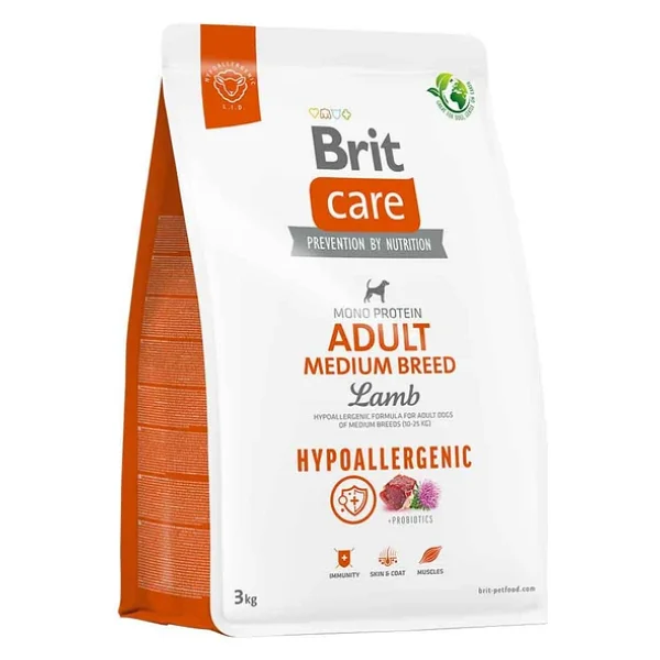 Brit Care Hypoallergenic Kuzu Etli 3 Kg Orta Irk Yetişkin Köpek Maması - Görsel 4