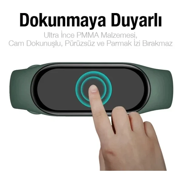Xiaomi Mi Band 7 3d Full Kaplama Ekran Koruyucu Pet+Pmma-(5775) - Görsel 5