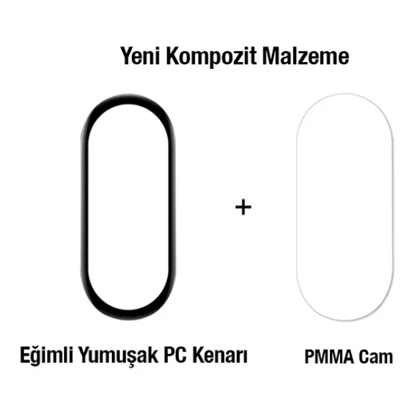 Xiaomi Mi Band 7 3d Full Kaplama Ekran Koruyucu Pet+Pmma-(5775) - Görsel 6