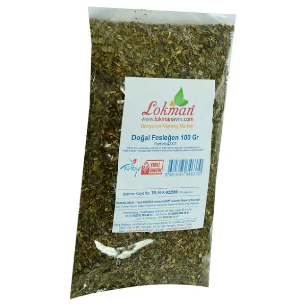Lokmanavm Fesleğen Elenmiş Tozu Alınmış Doğal 100 Gr Paket - Görsel 3