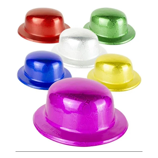 Kirmizi Renk Hologramli Plastik Yuvarlak Melon 27x24 Cm - Görsel 6