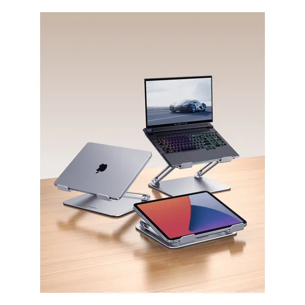 Ugreen Ayarlanabilir Katlanabilir Alüminyum Laptop Standı, 10-17.3 İnç Notebook Uyumlu, 95187 - Görsel 9