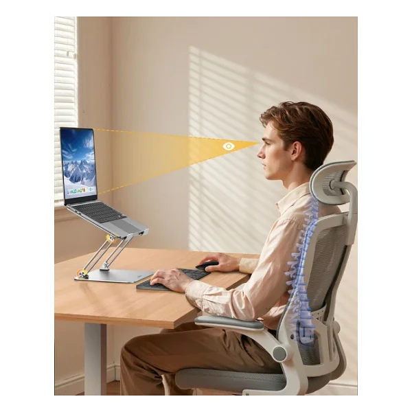 Ugreen Ayarlanabilir Katlanabilir Alüminyum Laptop Standı, 10-17.3 İnç Notebook Uyumlu, 95187 - Görsel 5