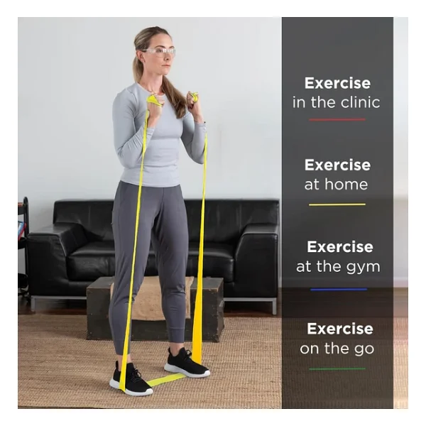 Thera-Band Sarı Yumuşak Egzersiz Pilates Bandı Lastiği 1.5 M Kesme - Görsel 3