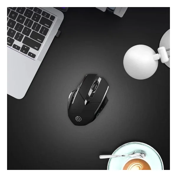 Inphic Pm6 Kablosuz Fare, Şarj Edilebilir Sessiz Kullanım 2.4g 700 mAh USB Mouse - Siyah - Görsel 4