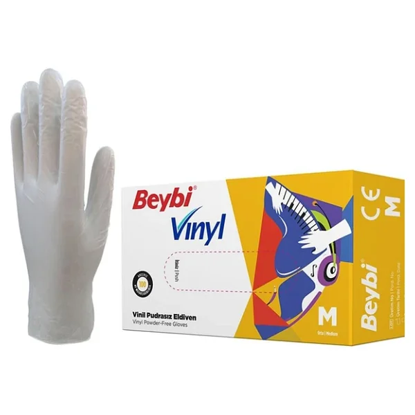 Vınyl (Vinil) Eldiven (Temizlik, Gıda, Kuaför, Bahçe, Iş Eldiveni) (Medium (Orta)) - Görsel 3