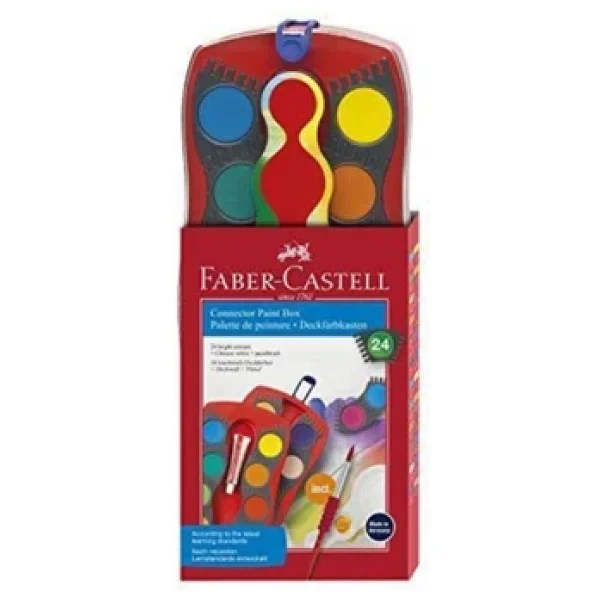 Faber-Castell Değiştirilebilir Tablet 24 Renk Sulu Boya - Görsel 5
