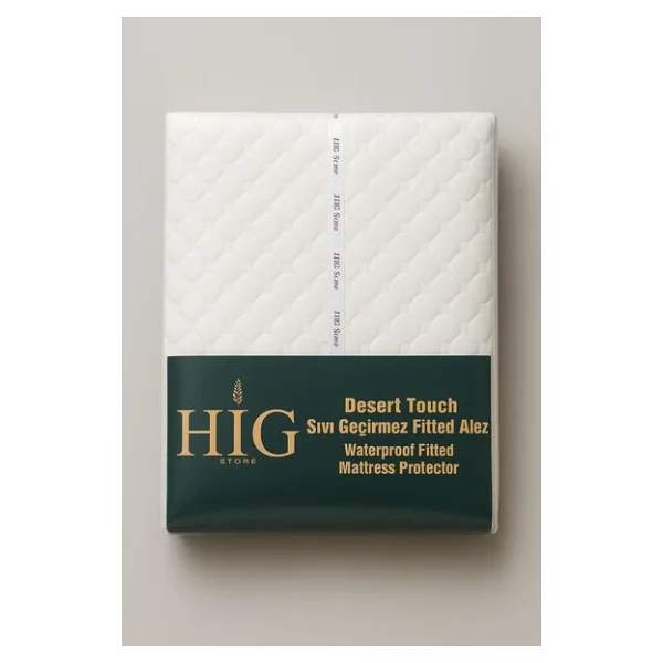 Hig Store Desert Touch Fitted %100 Pamuk Su Sıvı Geçirmez Yatak Koruyucu Alez Tek-Çift Battal Yastık Boy - Görsel 8