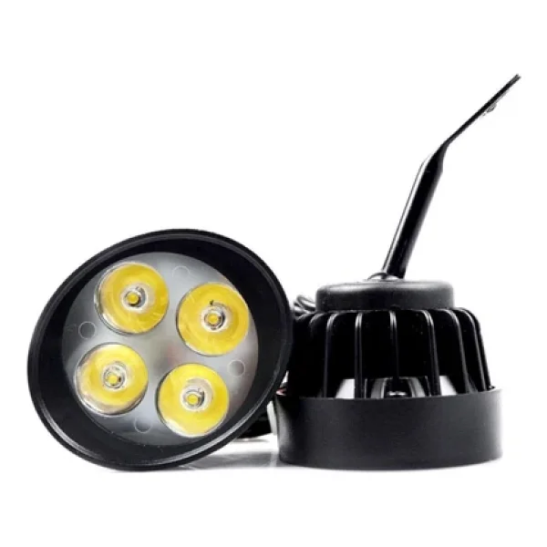 Knmaster Badger 12w Ayna Bağlantılı Motosiklet Sis Farı - Görsel 4