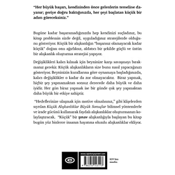 Küçük Alışkanlıklar Büyük Sonuçlar - Stephen Guise - Görsel 6