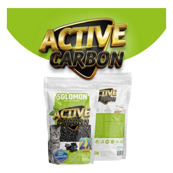 Solomon Active Carbon 500 Gr Kedi Kumu Koku Giderici - Görsel 9