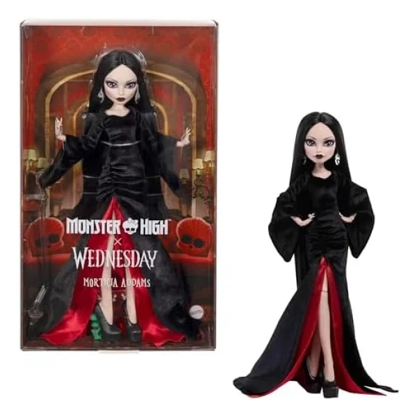 Monster High Wednesday Morticia Addams Bebeği Jlk99 - Görsel 3