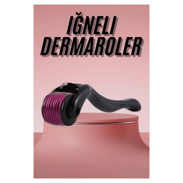 Derma Roller Titanyum Uçlu 540 Iğneli 1 Mm Saç Sakal Çıkarma Ve Cilt Bakım Masaj Aleti - Görsel 3