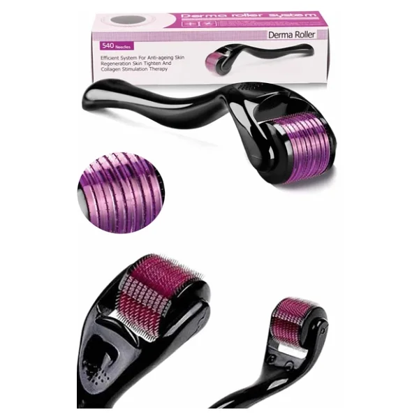 Derma Roller Titanyum Uçlu 540 Iğneli 1 Mm Saç Sakal Çıkarma Ve Cilt Bakım Masaj Aleti - Görsel 7