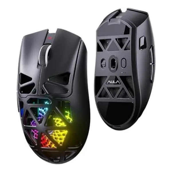Aula Sc620 Siyah Şarjlı Optik Kablolu/Kablosuz Oyuncu Mouse - Görsel 6