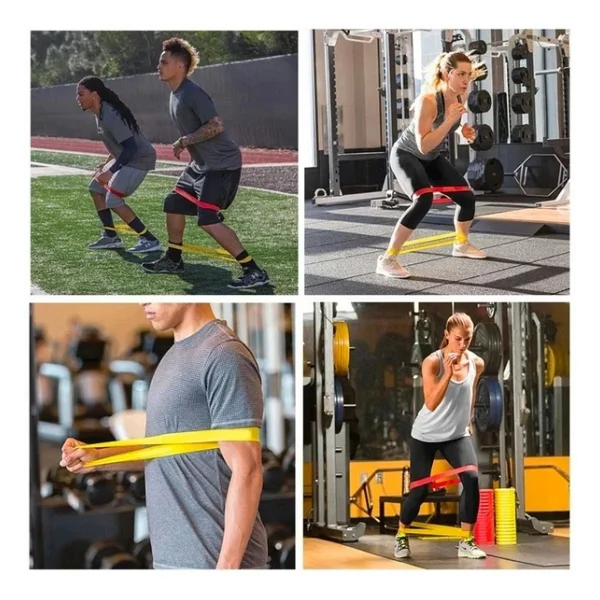 Buffer 5li Egzersiz Direnç Bant Seti Pilates Crossfit Ekipmanları - Görsel 2