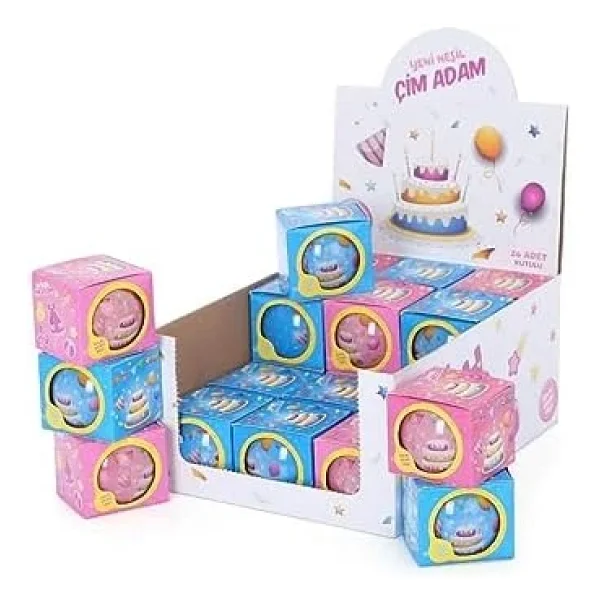 Yuup Doğum Günü Temalı Çim Adam 6'lı Set - Çocuklar İçin Eğitici Ve Eğlenceli Bitki Yetiştirme Kiti - Görsel 3