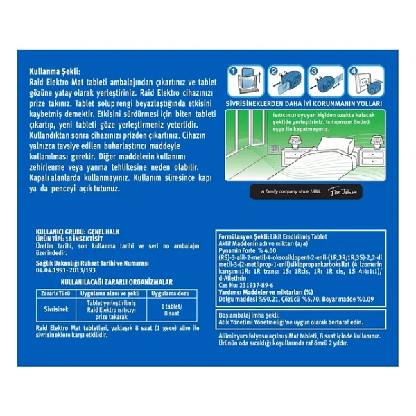 Raid Elektro Cihaz + 10 Mat Tablet - Görsel 6