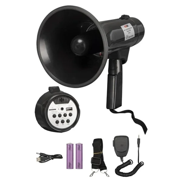 Lastvoice Mgf-120usb-BT Mayklı Askılı El Megafon 120 Watt (Şarjlı Bluetooth USB Siren Kayıt) - Görsel 4