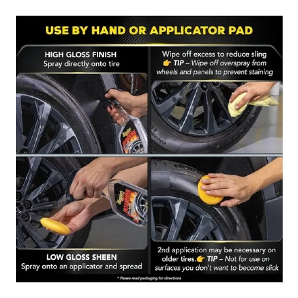 Meguiars Hot Shine Lastik Parlatıcı 710 Ml - Görsel 6
