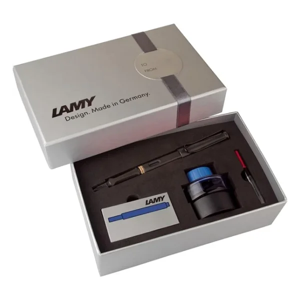 Lamy Safari 17ds-M Uç Siyah Dolma Kalem Seti - Görsel 4