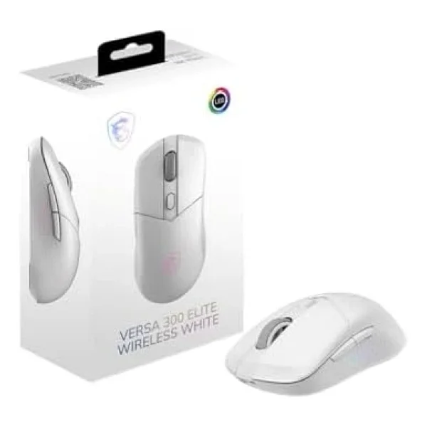 Msı Versa 300 Elite Wireless Beyaz RGB Şarjlı Optik Kablolu/Kablosuz Oyuncu Mouse - Görsel 6