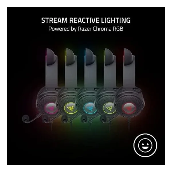 Razer Kraken Kitty V2 Pro RGB USB Kablolu Kulak Üstü Oyuncu Kulaklığı - Görsel 5