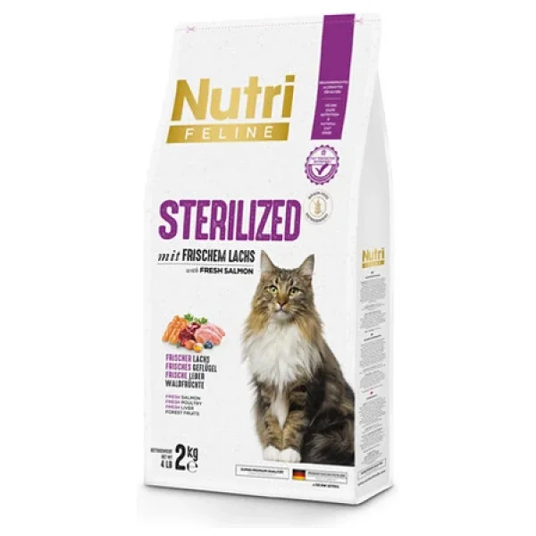 Nutri Feline Sterilised Somonlu 2 Kg Yetişkin Kedi Maması - Görsel 7