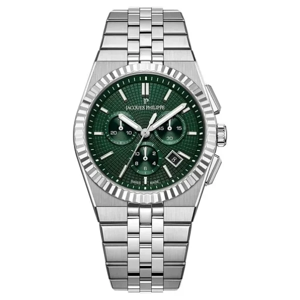 Jacques Philippe Virtus Chrono Jpqgc10513x6 Yeşil Erkek Kol Saati - Görsel 4
