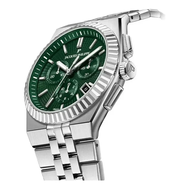 Jacques Philippe Virtus Chrono Jpqgc10513x6 Yeşil Erkek Kol Saati - Görsel 6