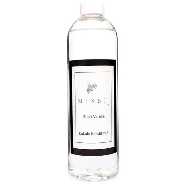 400 Ml Black Vanilya Kokulu Kandil Yağı - Görsel 4