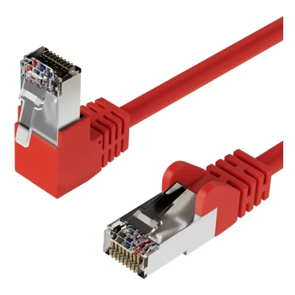 Cat 6, S/Ftp, 90° Açılı Dirsek Kablo, 3 Metre (Beyaz) - Görsel 3