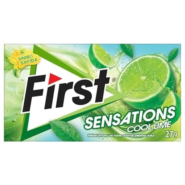 First Sensations Cool Lime Şekersiz Sakız 27 Gr - Görsel 4